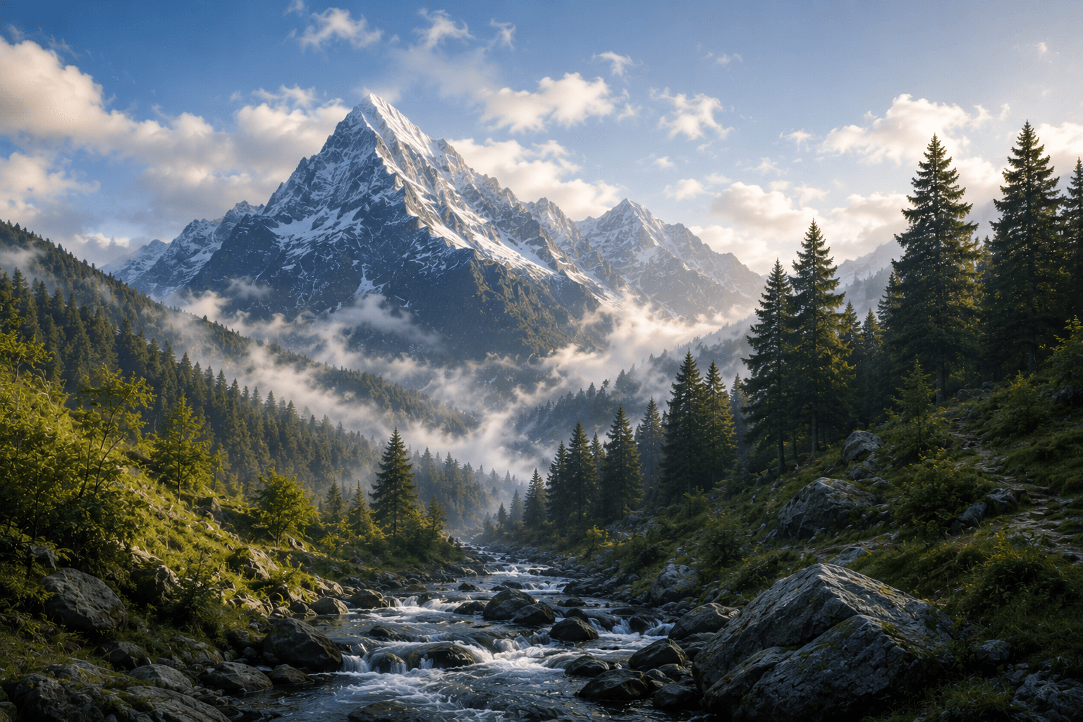 Mountain nature soundscape